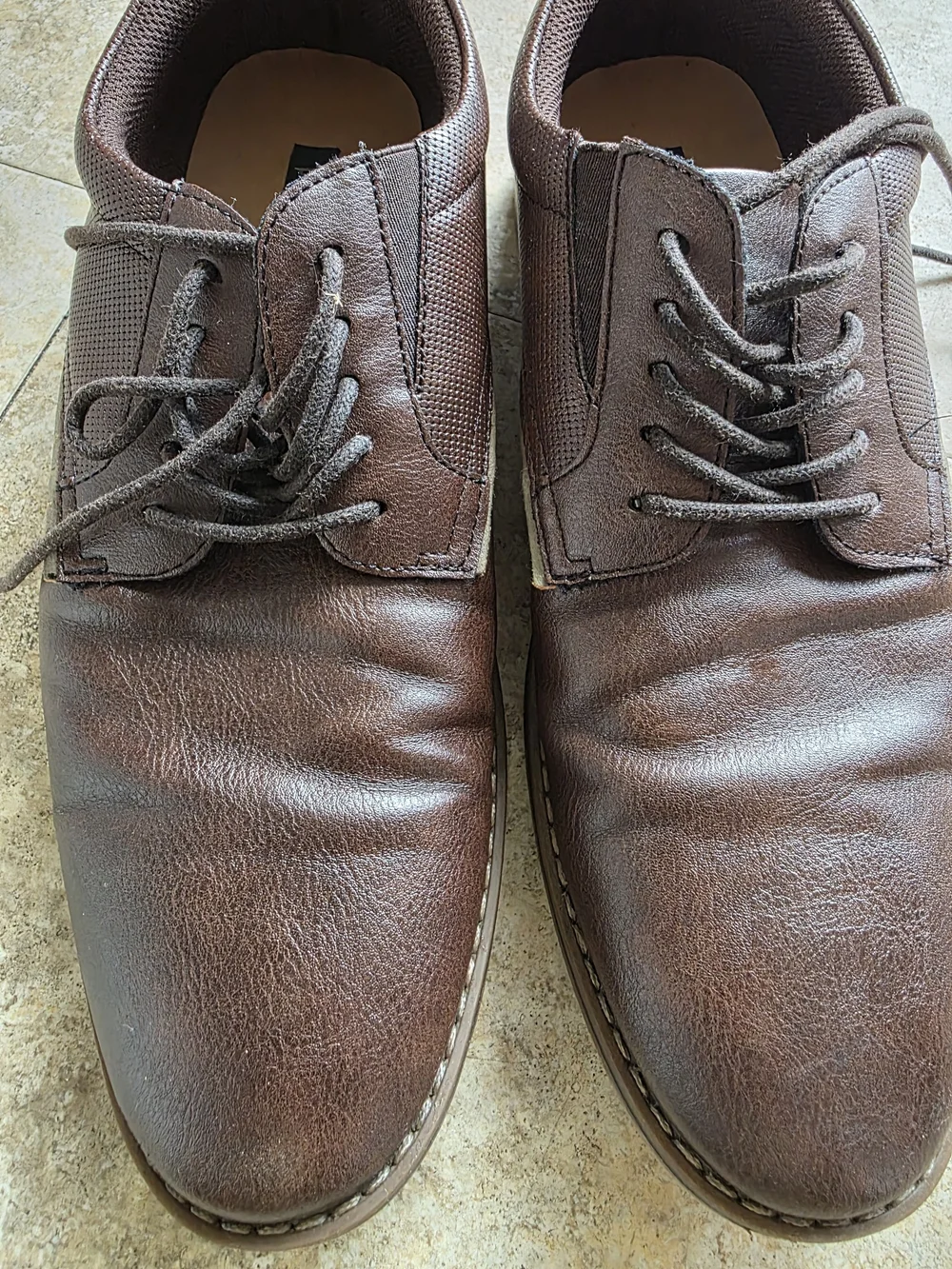 Parker & SKY  Men's Dark Brown Leather Lace-Up Oxfords
